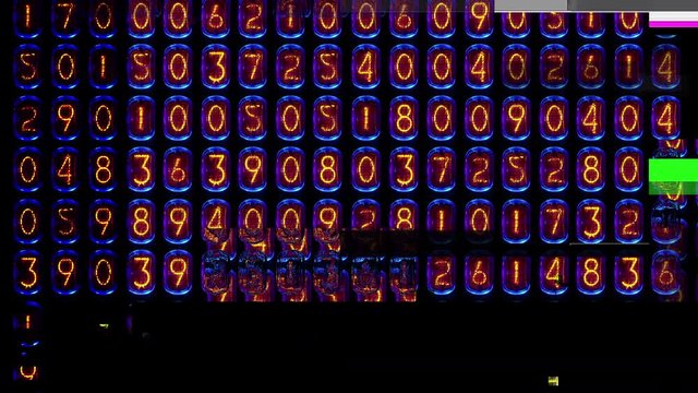 numbers code information counting glitch circuit bending