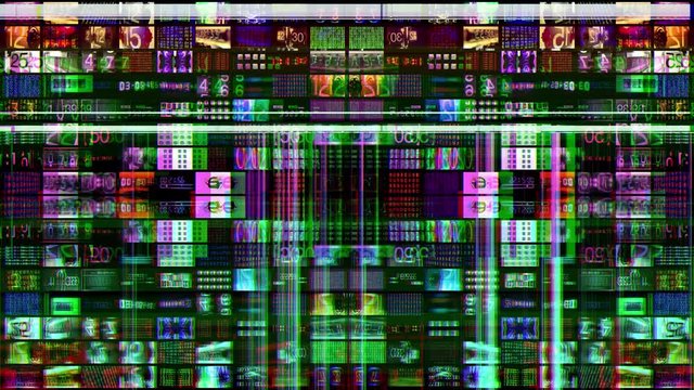 numbers code information clock counting