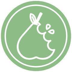 juicy pear circular icon