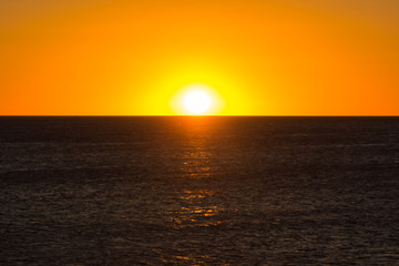 Fototapeta premium Atardecer en la playa