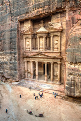 Al Khazneh tomb also called Treasury at Petra, Jordan