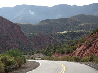 The view along famous route 40, in La Rioja, Artgentina.