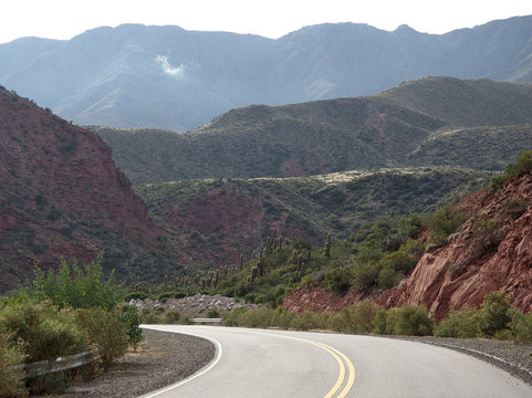 The view along famous route 40, in La Rioja, Artgentina.