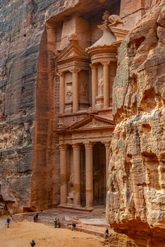 Al Khazneh tomb also called Treasury at Petra, Jordan