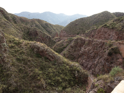 The view along famous route 40, in La Rioja, Artgentina.
