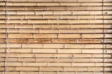 Wood bamboo fence pattern and seamless background