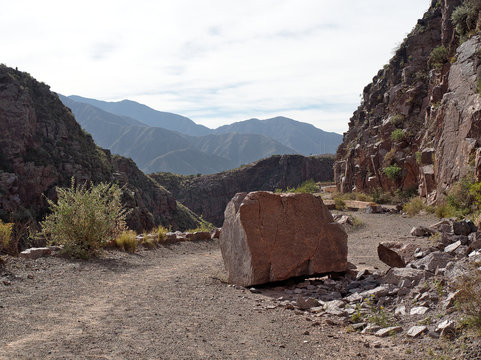 The view along famous route 40, in La Rioja, Artgentina.