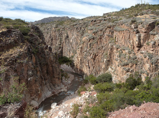 The view along famous route 40, in La Rioja, Artgentina.