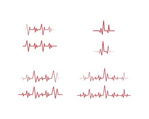 Pulse line ilustration vector