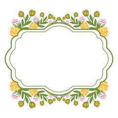 Vector illustration design artwork colorful wreath frame