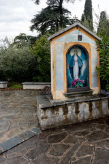 Italy, Varenna, Lake Como, a shrine in the city centre