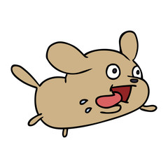 cartoon of cute kawaii dog