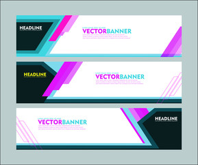 Set of banner design, for web banner, brochure, fyler, book cover and other concept printing design. easy to modify