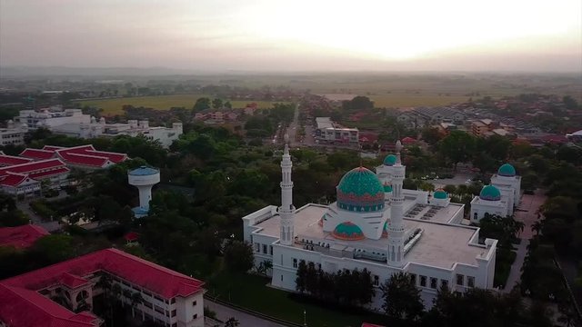 Aerial view of Alor Setar landscape in Kedah Malaysia
