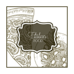 elegant frame victorian with italian food