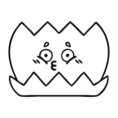 line drawing cartoon water lilly