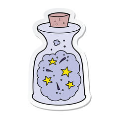sticker of a cartoon magic potion