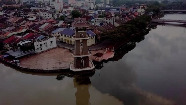 Aerial view of Alor Setar, Kedah, Malaysia. 