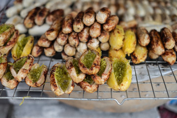 Banana on the grill
