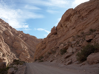 The view alongside the scenic route 76, in La Rioja province, Argentina. 