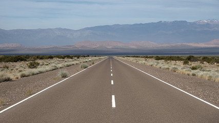 The view alongside the scenic route 76, in La Rioja province, Argentina. 