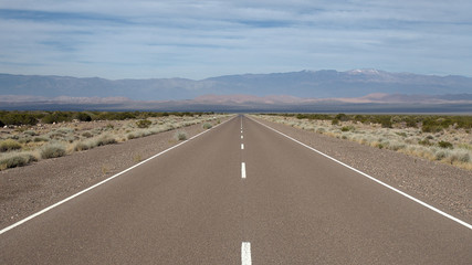 The view alongside the scenic route 76, in La Rioja province, Argentina. 