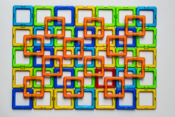 Vibrant Colored Square Toys