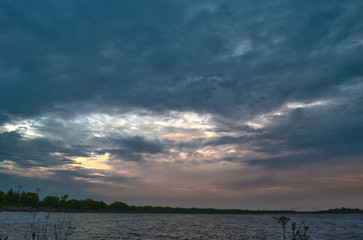 Storm Clouds over the Beach at the Shore