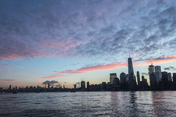 New York City Skyline At Dawn