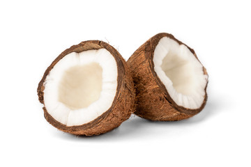 Coconut isolated on white background.
