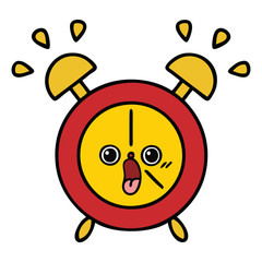 cute cartoon alarm clock