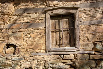 Ancient ruins of a door in village. Sirince village / Izmir / Turkey