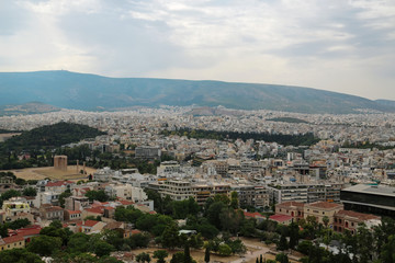 Buildings in centre of Athens, Greece