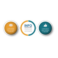 Vector infographic template for  diagram, graph, presentation, chart, business concept with 2 options.
