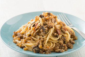 スパゲッティー　鰯のペペロンチーノ