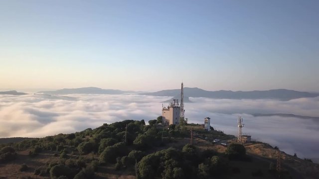 Old TV tower near Kardzhali city, selo Ivantsi. Bulgaria.