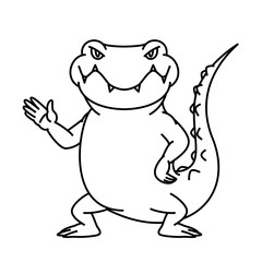 Obraz premium ワニ手のひら