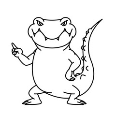 ワニ指さし