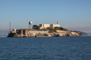 Fototapeta na wymiar The alcatraz island in sanfrancisco,California,USA.