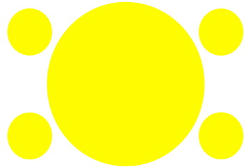 Circular Colored Banners - Yellow Circles. Can be used for Illustration purpose, background, website, businesses, presentations, Product Promotions etc. Empty Circles for Text, Data Placement.