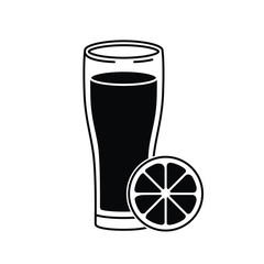 glass with beer isolated icon