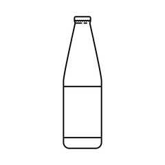bottle of beer isolated icon