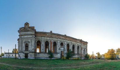 Fototapeta na wymiar Abandoned Zelts Catholic Church, Ukraine