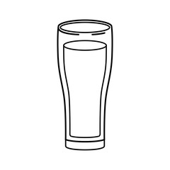 glass with beer isolated icon