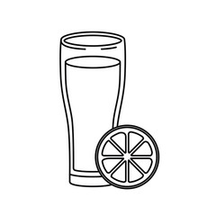 glass with beer isolated icon