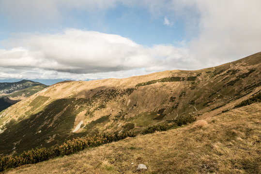 view from Demanovske sedlo between Dumbier and Chopok peaks in Nizke Tatry  mountains in Slovakia Stock Photo | Adobe Stock