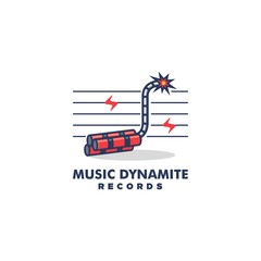 Music Dynamite Design Concept illustration vector template