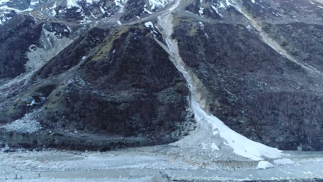 Gangotri to Gaumukh Trek Aerial View.
Gangotri-Gaumukh Tapovan trek is a popular trek in Uttarakhand state of India. Located at the base of the Gangotri glacier, Gaumukh-source of holy river Ganga.