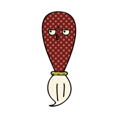 comic book style cartoon paint brush