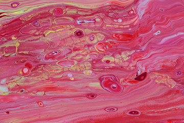 Abstract picture of pink paints